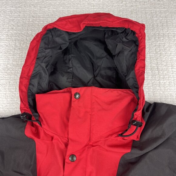 VTG The North Face Gore Activent Hooded Jacket Men M Retro Fire Red & Black Read - Picture 7 of 16